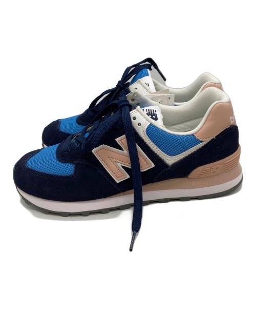 NEW BALANCE（ニューバランス）NEW BALANCE (ニューバランス) WL574WND ブルー×ピンク サイズ:24.5cm 未使用品の古着・服飾アイテム