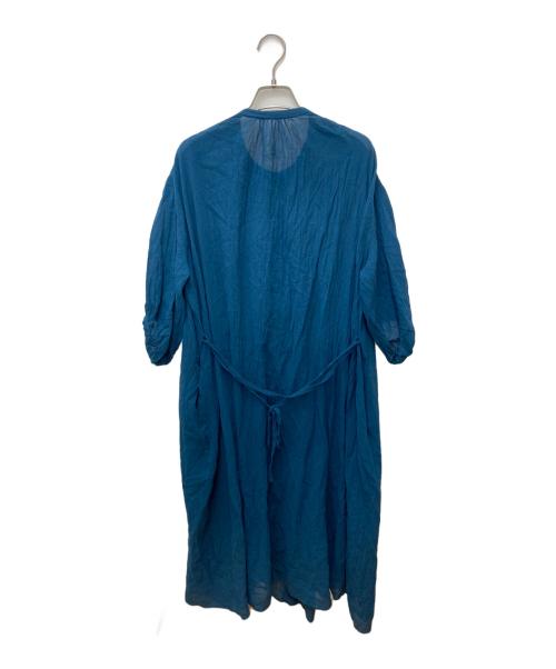 l'atelier du savon（アトリエドゥサボン）l'atelier du savon (アトリエドゥサボン) シャツワンピース ブルー サイズ:Freeの古着・服飾アイテム