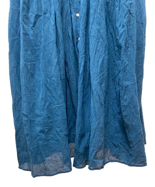 l'atelier du savon（アトリエドゥサボン）l'atelier du savon (アトリエドゥサボン) シャツワンピース ブルー サイズ:Freeの古着・服飾アイテム