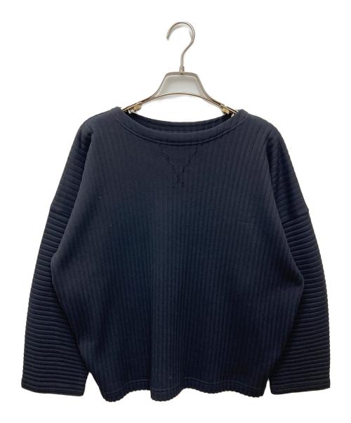 me ISSEY MIYAKE（ミーイッセイ ミヤケ）me ISSEY MIYAKE (ミーイッセイ ミヤケ) プリーツプルオーバースウェット MI41JJ401 ブラック サイズ:サイズ表記なしの古着・服飾アイテム