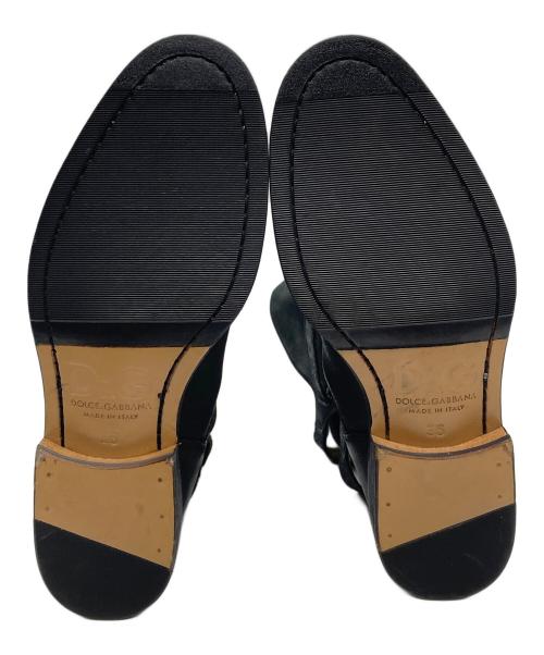 DOLCE & GABBANA（ドルチェ＆ガッバーナ）DOLCE & GABBANA (ドルチェ＆ガッバーナ) ロングブーツ DS2492 E1453 ブラック サイズ:36の古着・服飾アイテム