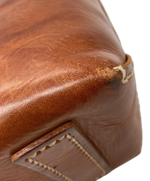genten（ゲンテン）genten (ゲンテン) レザーハンドバッグ ブラウンの古着・服飾アイテム