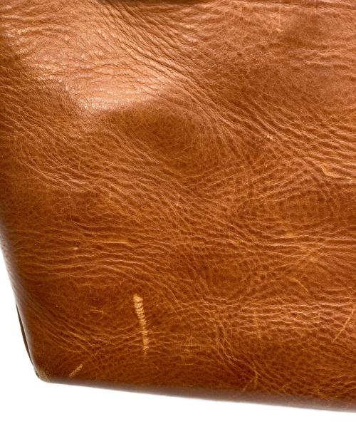 genten（ゲンテン）genten (ゲンテン) レザーハンドバッグ ブラウンの古着・服飾アイテム