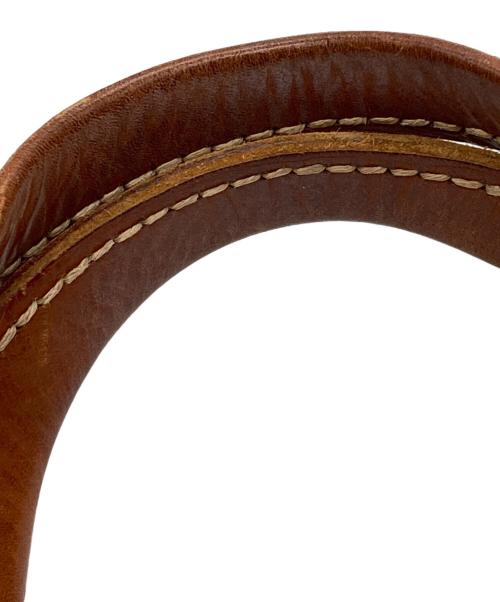 genten（ゲンテン）genten (ゲンテン) レザーハンドバッグ ブラウンの古着・服飾アイテム