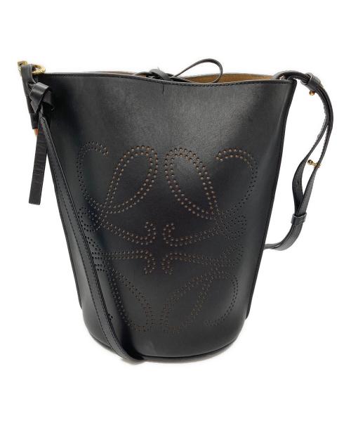 LOEWE（ロエベ）LOEWE (ロエベ) アナグラムバケットバッグ ブラックの古着・服飾アイテム