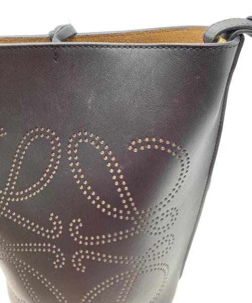 LOEWE（ロエベ）LOEWE (ロエベ) アナグラムバケットバッグ ブラックの古着・服飾アイテム