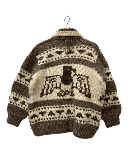 KANATA（カナタ）KANATA (カナタ) カウチンニットジャケット ブラウン サイズ:表記無しの古着・服飾アイテム