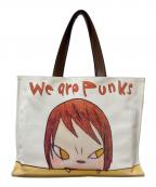 STELLA McCARTNEY×YOSHITOMO NARAステラマッカートニー×ヨシトモ ナラ）の古着「キャンバスコラボトートバッグ」｜ホワイト