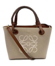 LOEWE（ロエベ）の古着「アナグラムミニトートバッグ」｜ベージュ