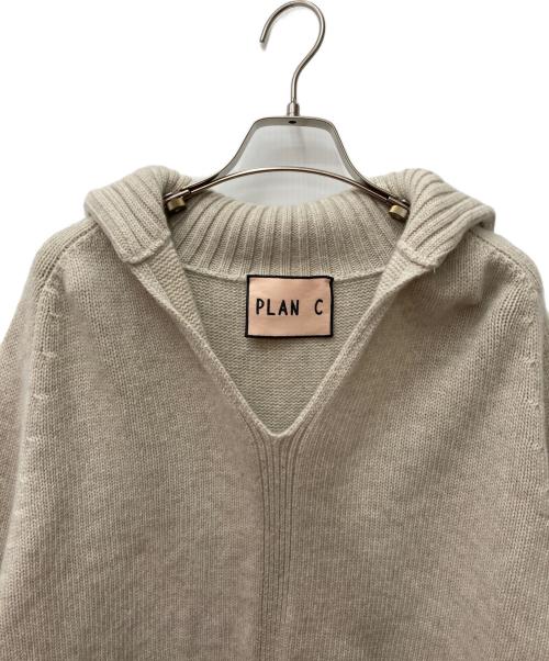 PLAN C（プランシー）PLAN C (プランシー) カシミヤ混セーラーカラーニット　PPCME50K00FW009 ベージュ サイズ:36の古着・服飾アイテム