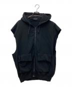 UNDERCOVERアンダーカバー）の古着「ノースリーブパーカー」｜ブラック