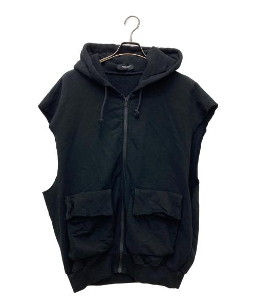 UNDERCOVER（アンダーカバー）UNDERCOVER (アンダーカバー) ノースリーブパーカー ブラック サイズ:4の古着・服飾アイテム