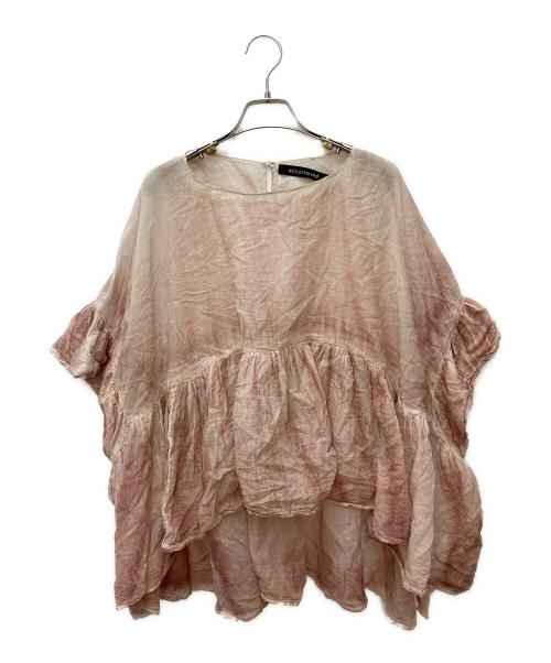 mizuiro-ind（ミズイロインド）mizuiro-ind (ミズイロインド) ピグメントダイフレアオーバー ピンク サイズ:Freeの古着・服飾アイテム