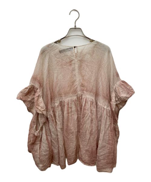 mizuiro-ind（ミズイロインド）mizuiro-ind (ミズイロインド) ピグメントダイフレアオーバー ピンク サイズ:Freeの古着・服飾アイテム