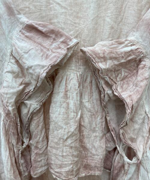 mizuiro-ind（ミズイロインド）mizuiro-ind (ミズイロインド) ピグメントダイフレアオーバー ピンク サイズ:Freeの古着・服飾アイテム