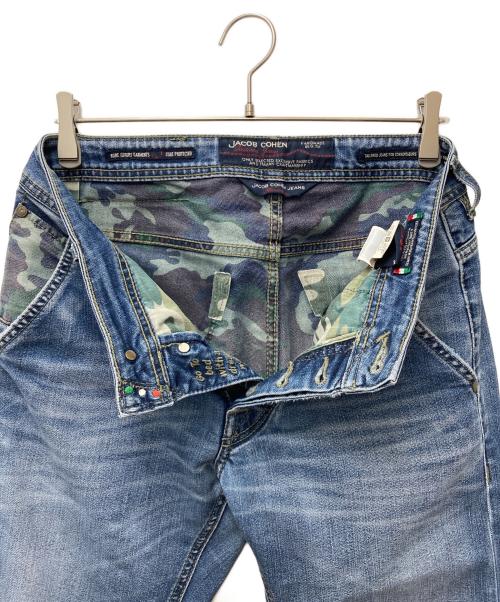 JACOB COHEN（ヤコブコーエン）JACOB COHEN (ヤコブコーエン) カモフラ柄ストレッチデニムパンツ　613C ブラック サイズ:78.5cm (W31)の古着・服飾アイテム