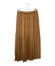 SOEJU（ソージュ）の古着「プリーツスカート」｜ベージュ