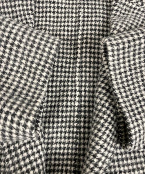 SOEJU（ソージュ）SOEJU (ソージュ) ウールリバーローブコート ホワイト×ブラック サイズ:Mの古着・服飾アイテム