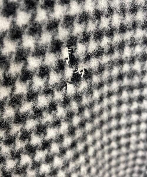 SOEJU（ソージュ）SOEJU (ソージュ) ウールリバーローブコート ホワイト×ブラック サイズ:Mの古着・服飾アイテム