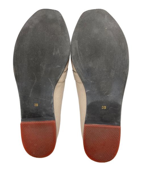 yuko imanishi+（ユウコイマニシプラス）yuko imanishi+ (ユウコイマニシプラス) グルカ風フラットシューズ グレー サイズ:38の古着・服飾アイテム