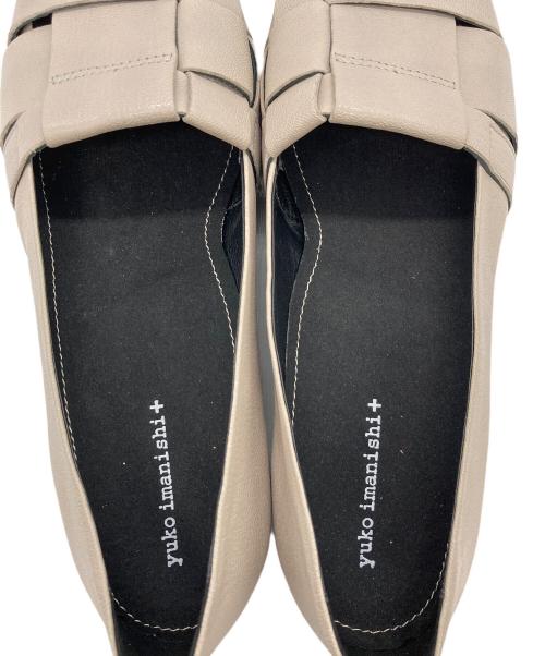 yuko imanishi+（ユウコイマニシプラス）yuko imanishi+ (ユウコイマニシプラス) グルカ風フラットシューズ グレー サイズ:38の古着・服飾アイテム