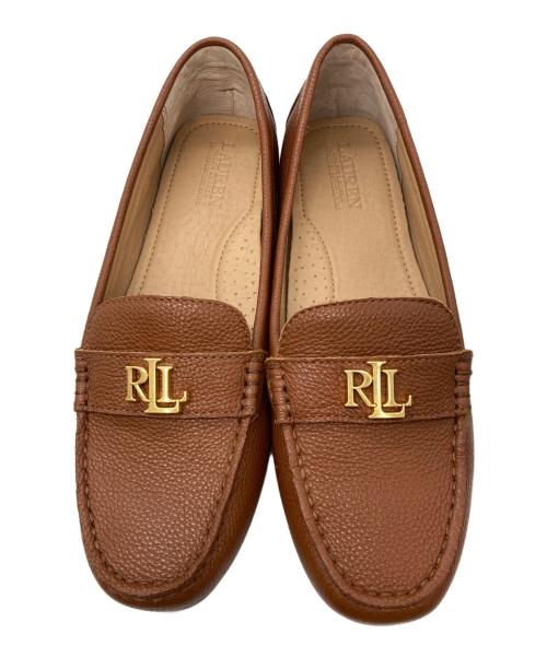 LAUREN RALPH LAUREN（ローレンラルフローレン）LAUREN RALPH LAUREN (ローレンラルフローレン) BARNSBURYフラットシューズ ベージュ サイズ:24cmの古着・服飾アイテム