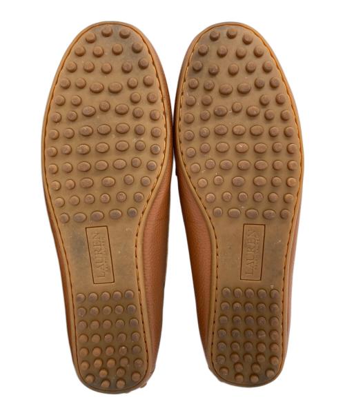 LAUREN RALPH LAUREN（ローレンラルフローレン）LAUREN RALPH LAUREN (ローレンラルフローレン) BARNSBURYフラットシューズ ベージュ サイズ:24cmの古着・服飾アイテム