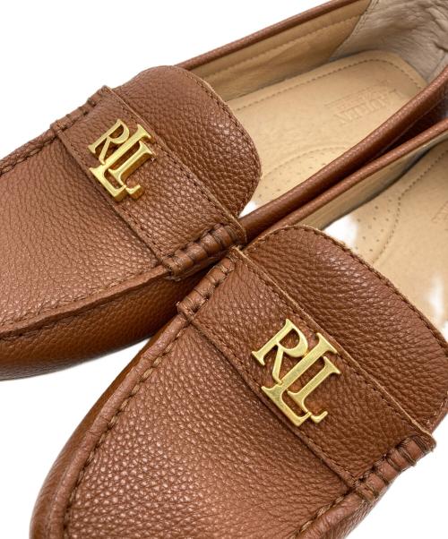 LAUREN RALPH LAUREN（ローレンラルフローレン）LAUREN RALPH LAUREN (ローレンラルフローレン) BARNSBURYフラットシューズ ベージュ サイズ:24cmの古着・服飾アイテム