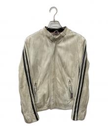Schott（ショット）の古着「シングルライダースジャケット」｜ベージュ