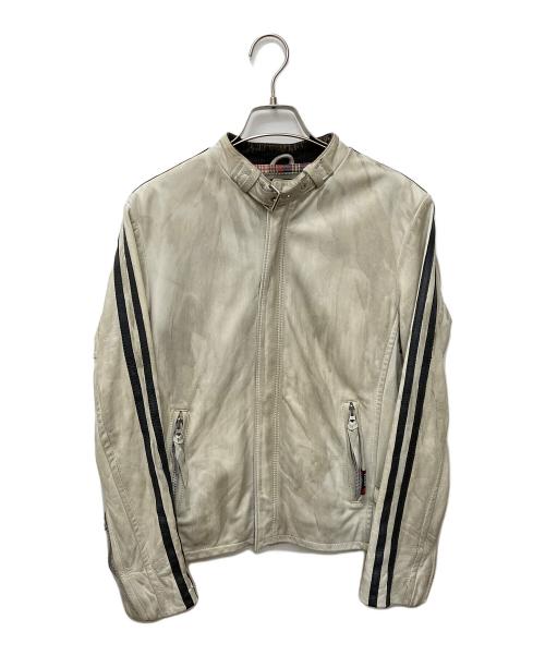 Schott（ショット）schott (ショット) シングルライダースジャケット ベージュ サイズ:Sの古着・服飾アイテム