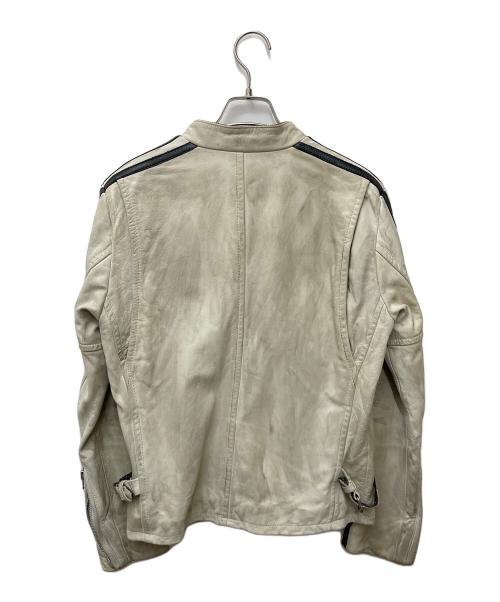 Schott（ショット）schott (ショット) シングルライダースジャケット ベージュ サイズ:Sの古着・服飾アイテム