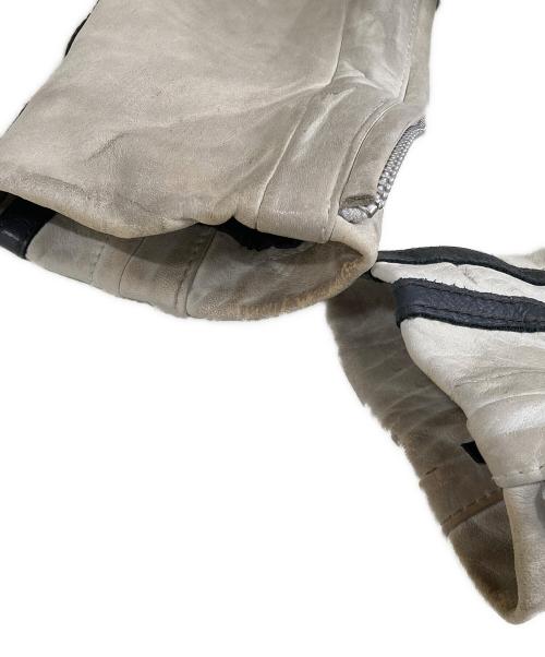 Schott（ショット）schott (ショット) シングルライダースジャケット ベージュ サイズ:Sの古着・服飾アイテム