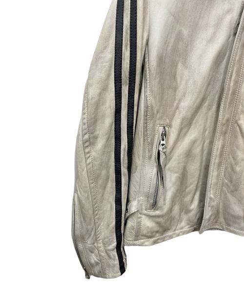 Schott（ショット）schott (ショット) シングルライダースジャケット ベージュ サイズ:Sの古着・服飾アイテム