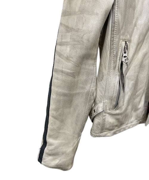 Schott（ショット）schott (ショット) シングルライダースジャケット ベージュ サイズ:Sの古着・服飾アイテム