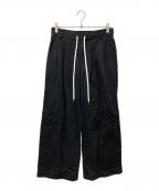 Spick and Spanスピックアンドスパン）の古着「コットンレーヨンドロストフレアパンツ 25030200215240」｜ブラック