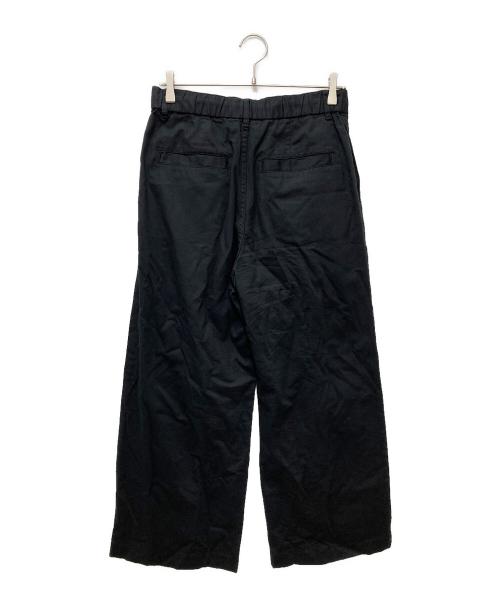 Spick and Span（スピックアンドスパン）Spick and Span (スピックアンドスパン) コットンレーヨンドロストフレアパンツ 25030200215240 ブラック サイズ:36の古着・服飾アイテム