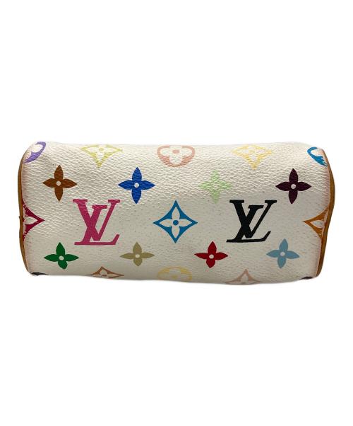 LOUIS VUITTON（ルイ ヴィトン）LOUIS VUITTON (ルイ ヴィトン) モノグラム・マルチカラー ミニスピーディ ハンドバッグ M92645 ホワイトの古着・服飾アイテム