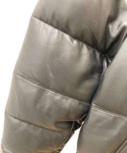 Liugoo Leathers（リューグーレザーズ）Liugoo Leathers (リューグーレザーズ) レザーダウンコート ブラック サイズ:3Lの古着・服飾アイテム