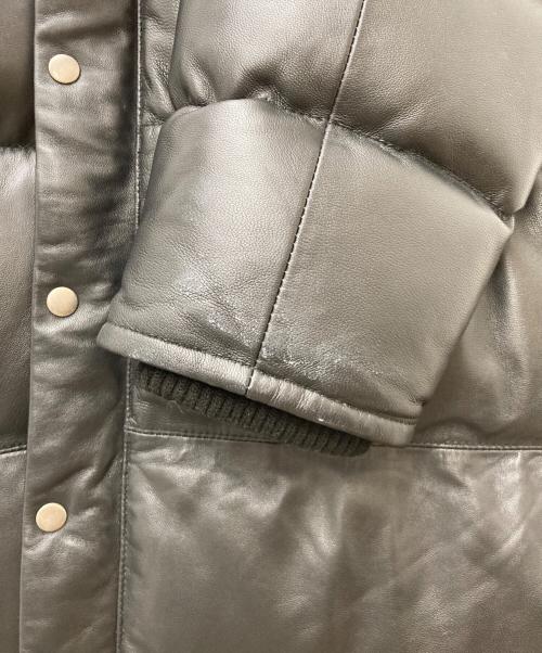 Liugoo Leathers（リューグーレザーズ）Liugoo Leathers (リューグーレザーズ) レザーダウンコート ブラック サイズ:3Lの古着・服飾アイテム