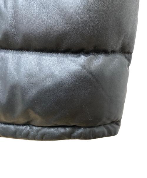 Liugoo Leathers（リューグーレザーズ）Liugoo Leathers (リューグーレザーズ) レザーダウンコート ブラック サイズ:3Lの古着・服飾アイテム