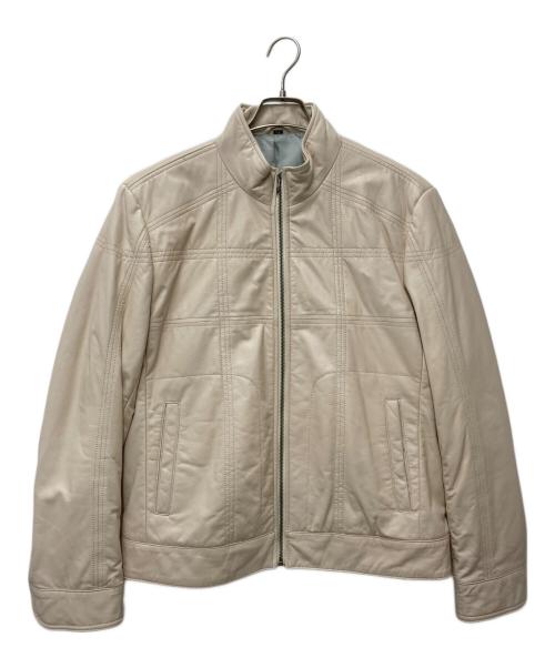 Wind Armor（ウィンドアーマー）Wind Armor (ウィンドアーマー) シングルライダースジャケット ベージュ サイズ:LLの古着・服飾アイテム