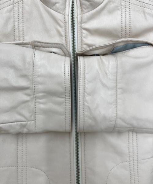 Wind Armor（ウィンドアーマー）Wind Armor (ウィンドアーマー) シングルライダースジャケット ベージュ サイズ:LLの古着・服飾アイテム