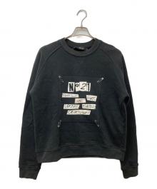 N°21 numero ventuno（ヌメロヴェントゥーノ）の古着「スウェット」｜ブラック