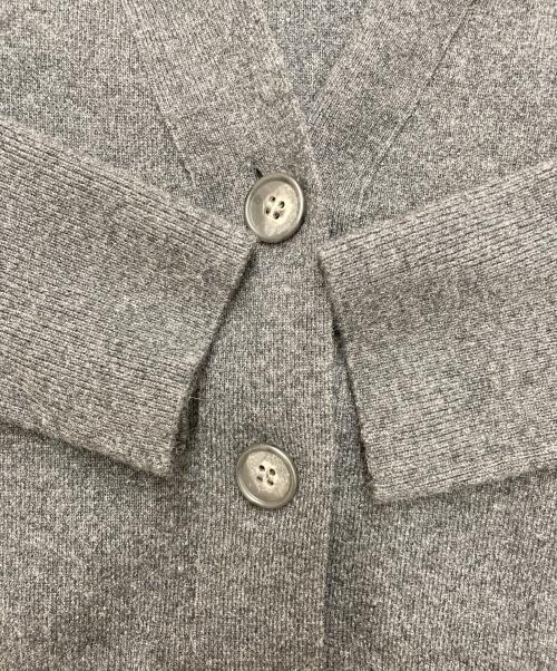 uncrave（アンクレイヴ）uncrave (アンクレイヴ) ウールナイロン ジャガード ニット カーディガン グレー サイズ:1の古着・服飾アイテム