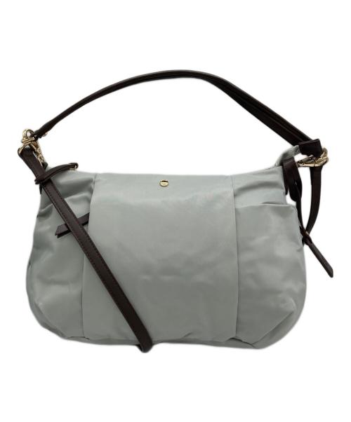 J.PRESS（ジェイプレス）J.PRESS (ジェイプレス) ナイロンショルダーバッグ ブルーの古着・服飾アイテム