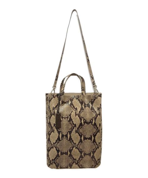 MARCO MASI（マルコマージ）MARCO MASI (マルコマージ) パイソン2wayショルダーバッグ ベージュの古着・服飾アイテム