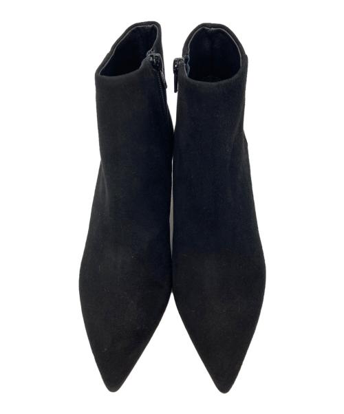 FABIO RUSCONI（ファビオルスコーニ）FABIO RUSCONI (ファビオルスコーニ) スエードヒールブーツ ブラック サイズ:37の古着・服飾アイテム