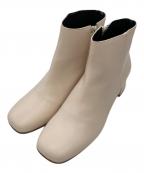 REMMEレメ）の古着「スクエアトゥブーツ」｜ベージュ