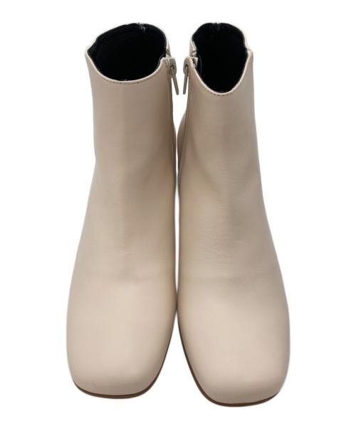 REMME（レメ）REMME (レメ) スクエアトゥブーツ ベージュ サイズ:38の古着・服飾アイテム