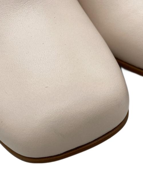 REMME（レメ）REMME (レメ) スクエアトゥブーツ ベージュ サイズ:38の古着・服飾アイテム